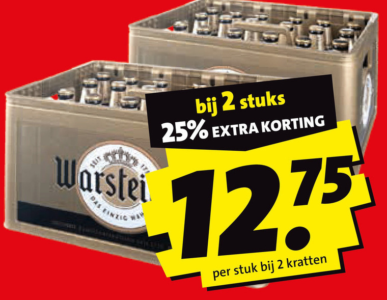 Warsteiner   krat bier folder aanbieding bij  Boni - details