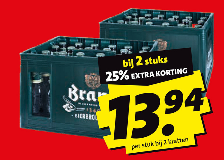 Brand   krat bier folder aanbieding bij  Boni - details