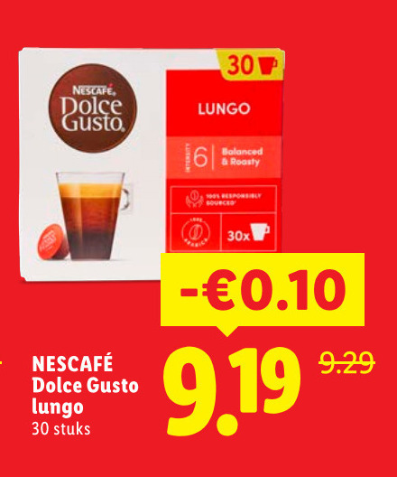 Nescafe   dolce gusto capsules folder aanbieding bij  Lidl - details