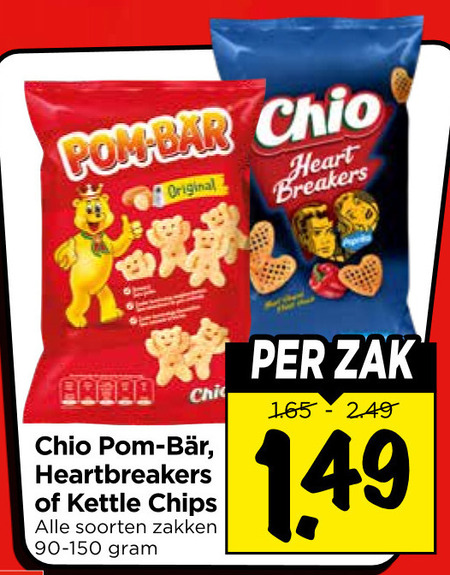 Chio   zoutje, chips folder aanbieding bij  Vomar - details