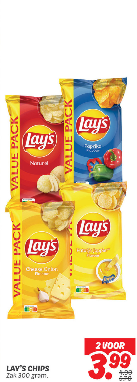 Lays   chips folder aanbieding bij  Dekamarkt - details