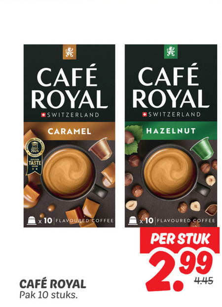 Cafe Royal   koffiecups folder aanbieding bij  Dekamarkt - details