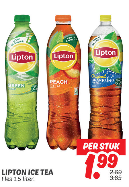 Lipton   ice tea folder aanbieding bij  Dekamarkt - details
