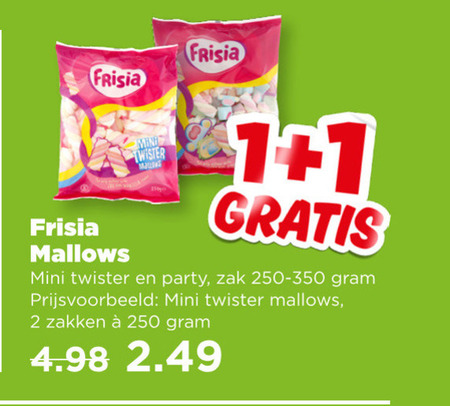 Frisia   snoep, marshmallows folder aanbieding bij  Plus - details