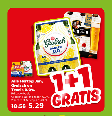 Hertog Jan   alcoholvrij bier folder aanbieding bij  Plus - details