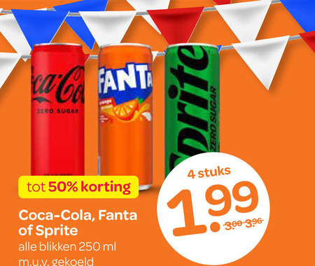 Sprite   frisdrank, cola folder aanbieding bij  Spar - details