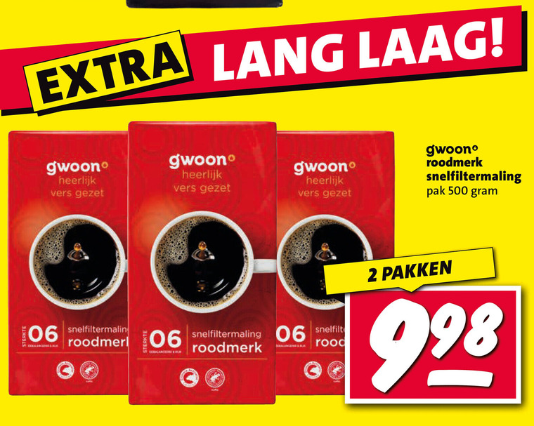 Gwoon   koffie folder aanbieding bij  Nettorama - details