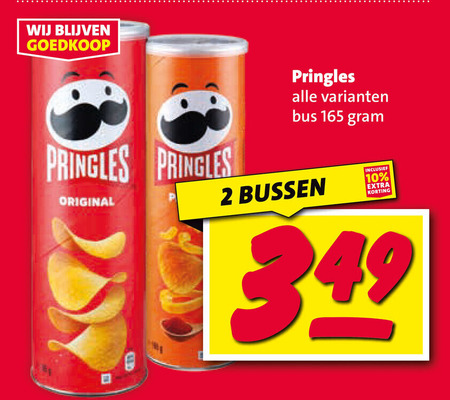Pringles   chips folder aanbieding bij  Nettorama - details