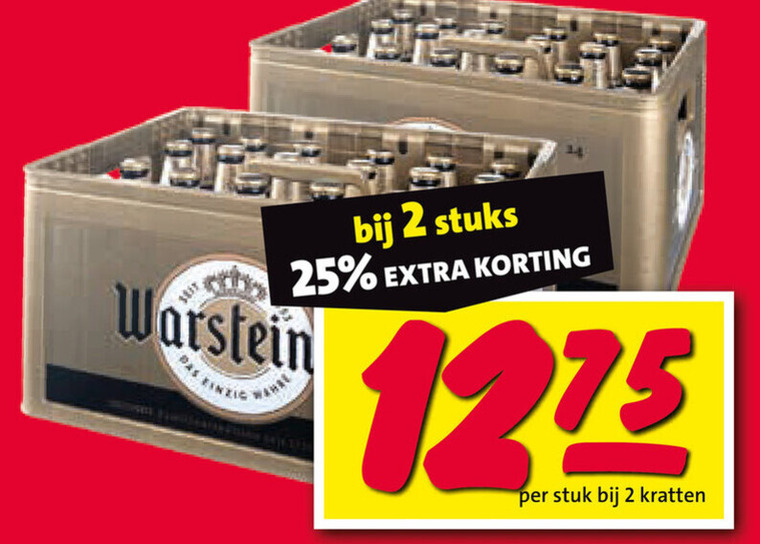 Warsteiner   krat bier folder aanbieding bij  Nettorama - details