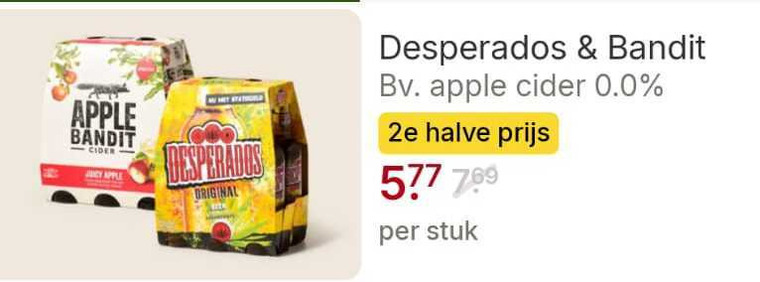 Desperados   speciaalbier, appelcider folder aanbieding bij  Picnic - details