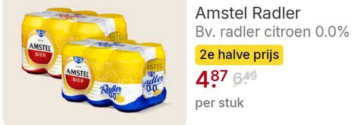 Amstel   radler bier folder aanbieding bij  Picnic - details