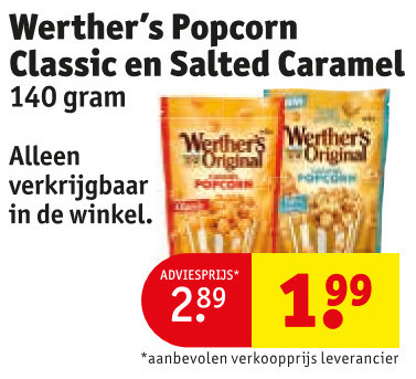 Werthers Original   popcorn folder aanbieding bij  Kruidvat - details