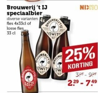 Brouwerij t IJ   speciaalbier folder aanbieding bij  Coop - details