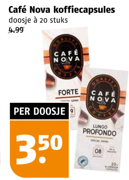 Cafe Nova   koffiecups folder aanbieding bij  Poiesz - details