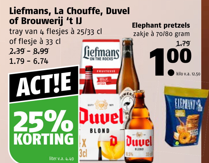 La Chouffe   speciaalbier folder aanbieding bij  Poiesz - details