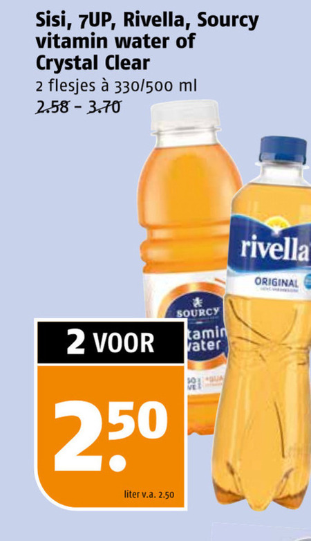 Crystal Clear   fruitdrank, frisdrank folder aanbieding bij  Poiesz - details