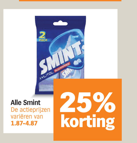Smint   kauwgom folder aanbieding bij  Albert&nbsp;Heijn - details