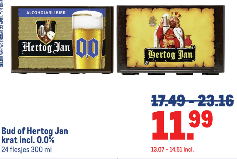 Bud   krat bier folder aanbieding bij  Makro - details