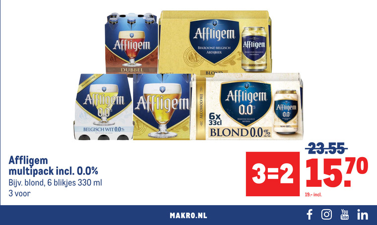 Affligem   speciaalbier folder aanbieding bij  Makro - details
