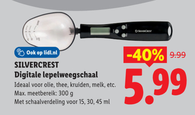 SilverCrest   maatlepel folder aanbieding bij  Lidl - details