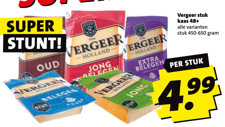 Vergeer   kaas folder aanbieding bij  Boni - details