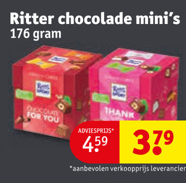 Ritter Sport   chocolade folder aanbieding bij  Kruidvat - details
