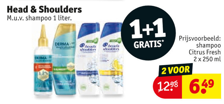Head and Shoulders   shampoo folder aanbieding bij  Kruidvat - details