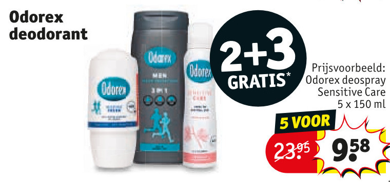 Odorex   deodorant folder aanbieding bij  Kruidvat - details