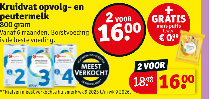 Kruidvat Huismerk   opvolgmelk folder aanbieding bij  Kruidvat - details