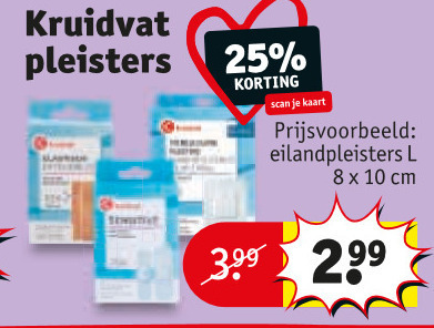 Kruidvat Huismerk   pleister folder aanbieding bij  Kruidvat - details