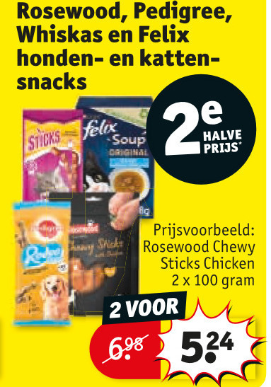 Felix   kattensnacks, hondensnacks folder aanbieding bij  Kruidvat - details