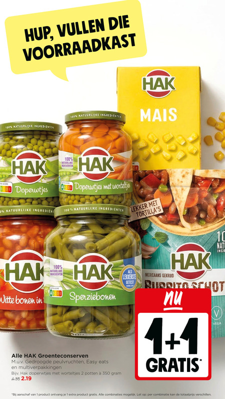 Hak   bonen, groenteconserven folder aanbieding bij  Jumbo - details