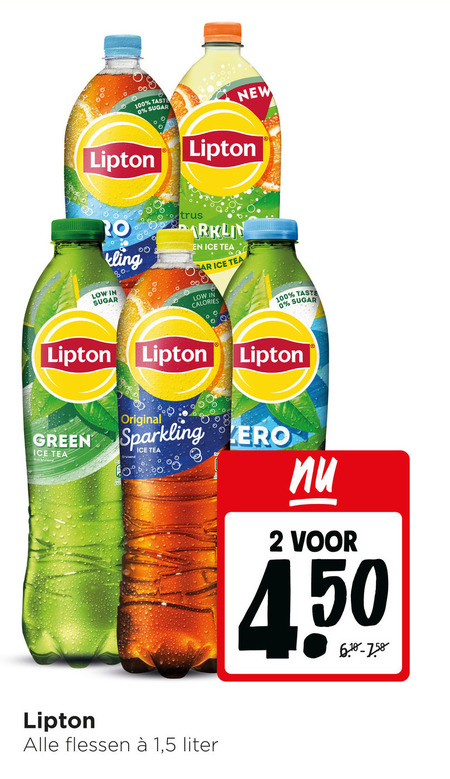Lipton   ice tea folder aanbieding bij  Jumbo - details
