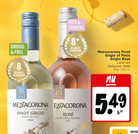 Mezzacorona   rose, witte wijn folder aanbieding bij  Jumbo - details