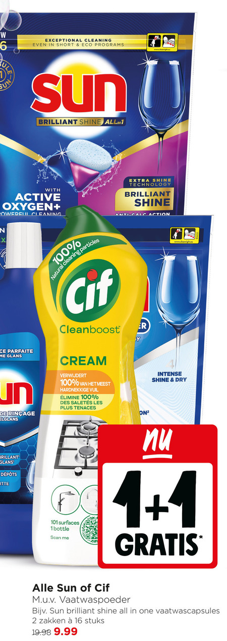 Sun   vaatwasmiddel folder aanbieding bij  Jumbo - details