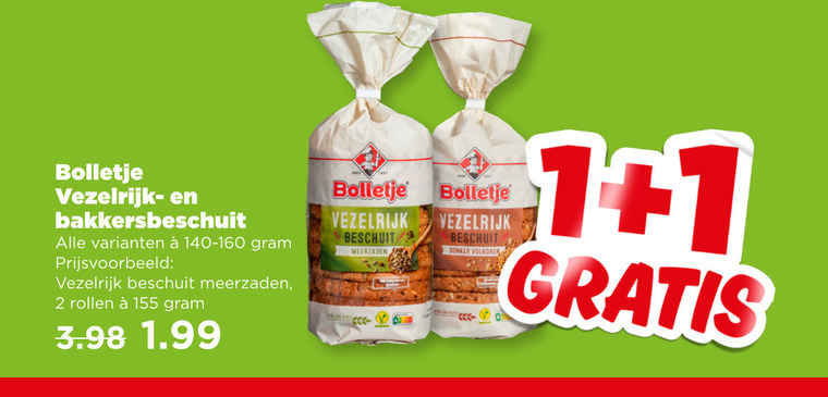 Bolletje   beschuit folder aanbieding bij  Plus - details