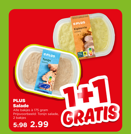Plus Huismerk   salade folder aanbieding bij  Plus - details