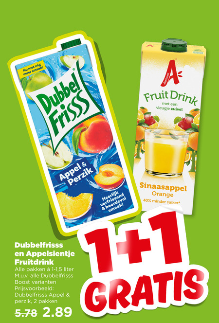 Appelsientje   fruitdrank folder aanbieding bij  Plus - details