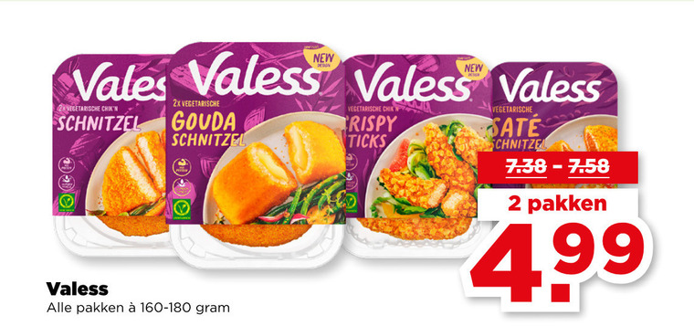 Valess   vegetarisch folder aanbieding bij  Plus - details