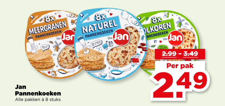 Jan   pannenkoek folder aanbieding bij  Plus - details
