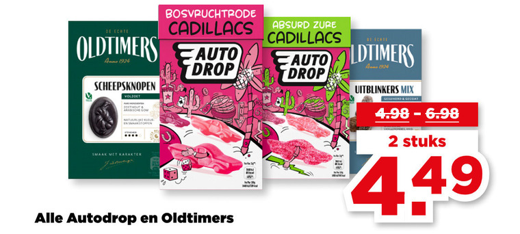 Autodrop   snoep, drop folder aanbieding bij  Plus - details