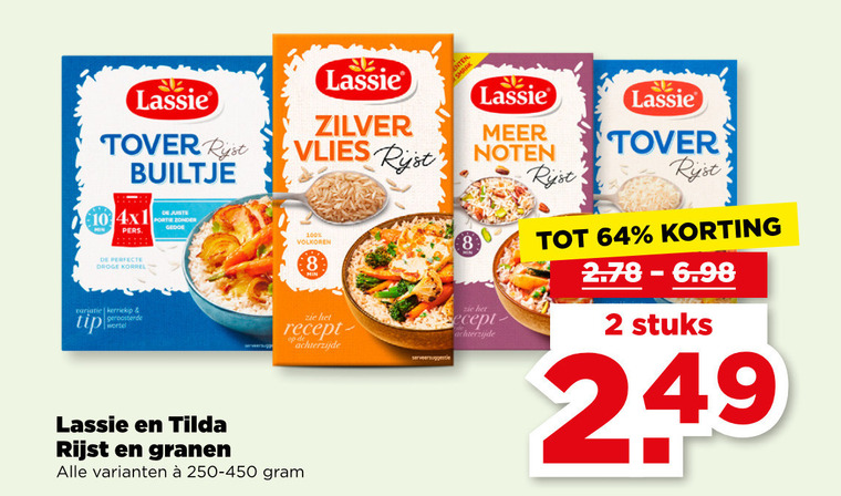 Lassie   rijst folder aanbieding bij  Plus - details