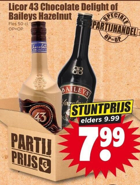 Baileys   likeur folder aanbieding bij  Dirk - details