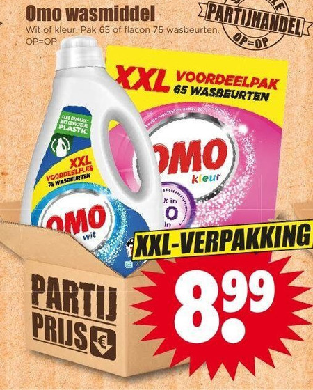 Omo   wasmiddel folder aanbieding bij  Dirk - details