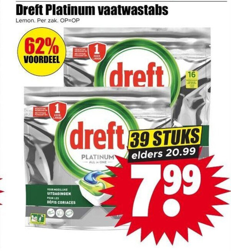 Dreft   vaatwasmiddel folder aanbieding bij  Dirk - details