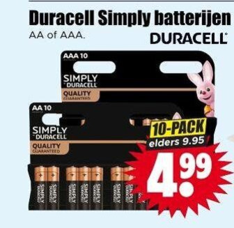 Duracell   batterij folder aanbieding bij  Dirk - details