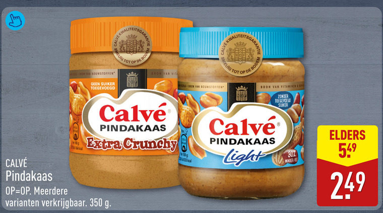 Calve   pindakaas folder aanbieding bij  Aldi - details