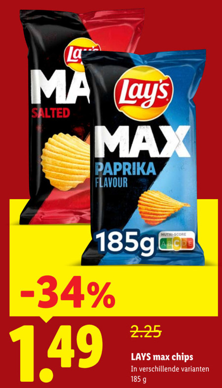 Lays   chips folder aanbieding bij  Lidl - details