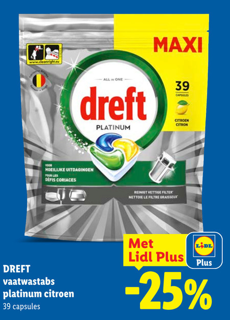 Dreft   vaatwasmiddel folder aanbieding bij  Lidl - details