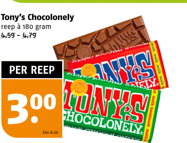 Tony Chocolony   chocolade folder aanbieding bij  Poiesz - details